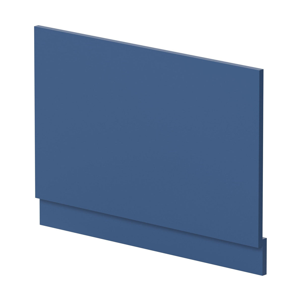 [BBPA372] 800mm Straight Reversible Bath End Panel & Plinth - Satin Blue - Cutout