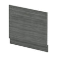[BBPA511] 700mm Bath MFC End Panel & Plinth - Woodgrain Anthracite - Cutout