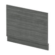 [BBPA513] 800mm Bath MFC End Panel & Plinth - Woodgrain Anthracite - Cutout