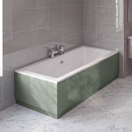 [BBPA813] Straight Bath End Panel with Plinth - Choice of Size and Colour - Silo