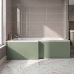 [BBPA835] Chartley 1700mm Square Bath Front Panel - Choice of Colour - Silo