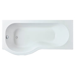 [BBPB105] 1600mm P shaped showerbath LH - Cutout