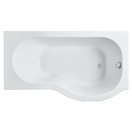 [BBPB1585R] Balterley Modern P Shape Left Hand Shower Bath Tub with Leg Set - Cutout