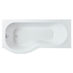 [BBPB1785L] Balterley Modern P Shape Left Hand Shower Bath Tub with Leg Set - Cutout