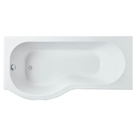 [BBPB1785L] Balterley Modern P Shape Left Hand Shower Bath Tub with Leg Set - Cutout