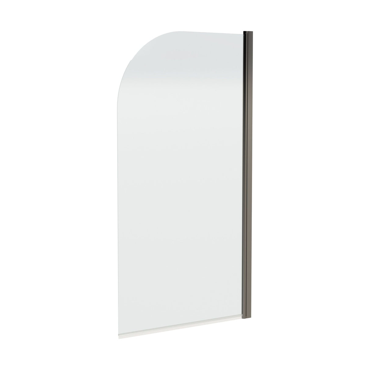 [BBSC17] Contemporary 6mm Toughened Safety Glass Round Bath Screen - 1430 x 790mm - Cutout