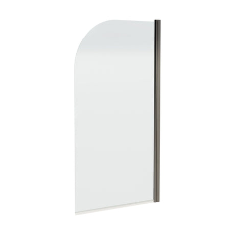 [BBSC17] Contemporary 6mm Toughened Safety Glass Round Bath Screen - 1430 x 790mm - Cutout