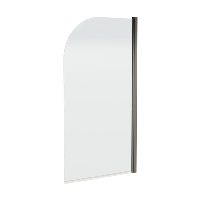 [BBSC17] Contemporary 6mm Toughened Safety Glass Round Bath Screen - 1430 x 790mm - Cutout