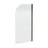 [BBSC17] Contemporary 6mm Toughened Safety Glass Round Bath Screen - 1430 x 790mm - Cutout