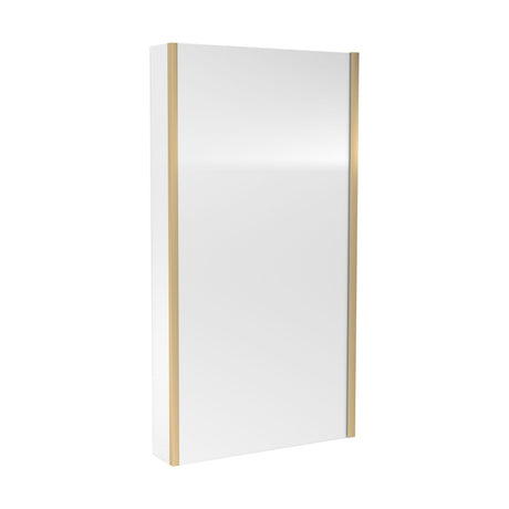 [BBSCBS28] Contemporary 6mm Toughened Safety Glass Reversible L-Shaped Bath Screen Fixed - Cutout