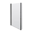 [BBSCBS7BP] 6mm Toughened Safety Glass L Shaped Reversible Bath Screen with Fixed Return - Black - Cutout
