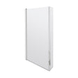 [BBSCBS7] Chrome 6mm Toughened Safety Glass Reversible L-Shaped Bath Hinged Screen - Cutout