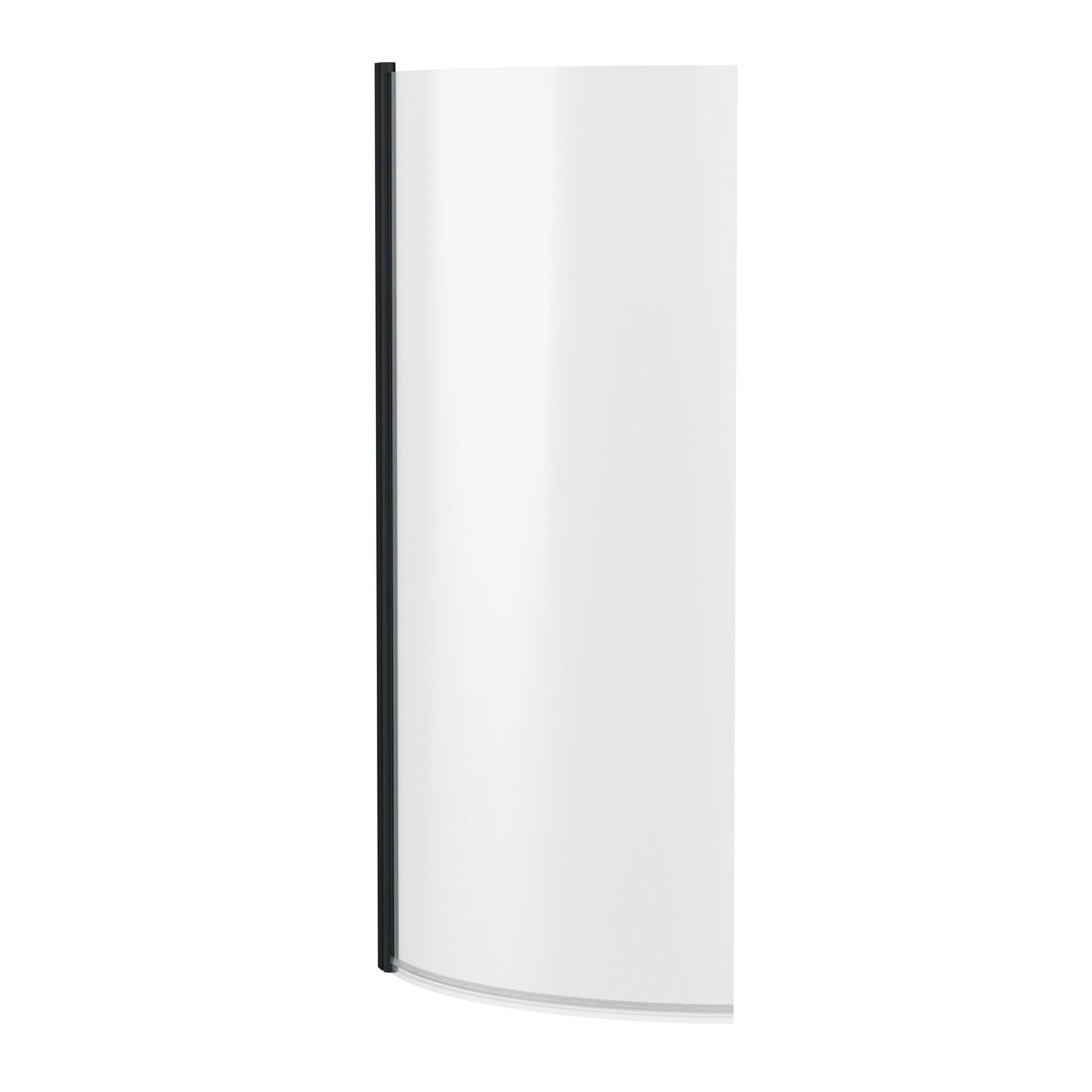 [BBSCCS0BP] Contemporary Curved 6mm Toughened Safety Glass Reversible P-Bath Bath Shower Screen - Cutout