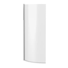 [BBSCCS0] Contemporary Curved 6mm Toughened Safety Glass Reversible P-Bath Bath Shower Screen - Cutout