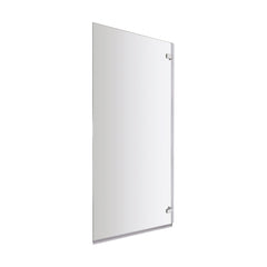 [BBSCRSSQ] Chrome 5mm Toughened Safety Glass Hinged Shower Bath Screen - Cutout