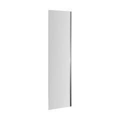 [BBSCSF1] Balterley Modern Fixed 6mm Toughened Safety Glass Reversible Bath Screen, 350mm - Chrome - Cutout