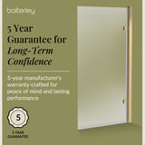 8mm Toughened Safety Glass Reversible Hinged Straight Shower Bath Screen - Choice of Colour