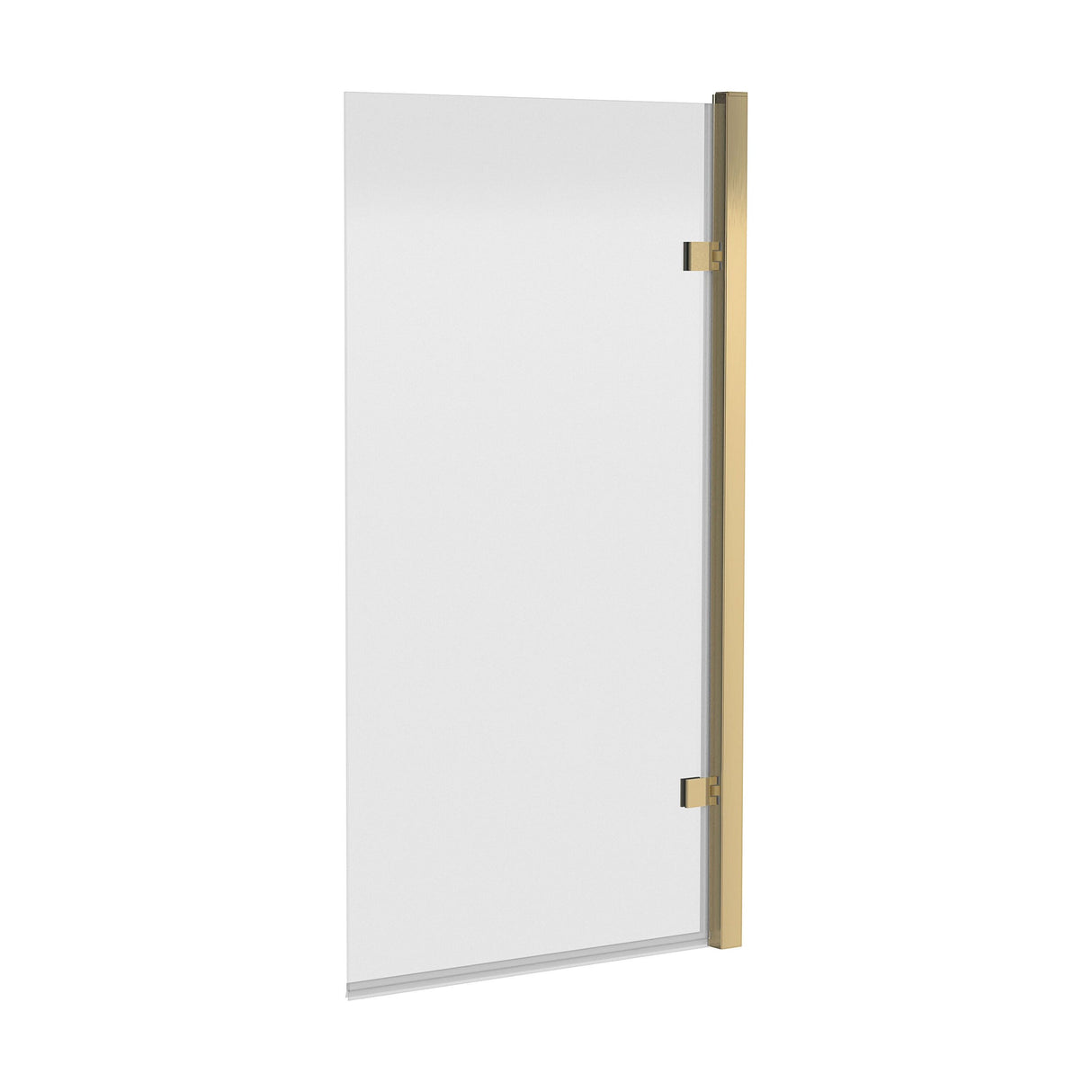 [BBSCSQ78] Contemporary 8mm Toughened Safety Glass Reversible Hinged Straight Shower Bath Screen - Choice of Colour - Cutout
