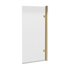 [BBSCSQ78] Contemporary 8mm Toughened Safety Glass Reversible Hinged Straight Shower Bath Screen - Choice of Colour - Cutout