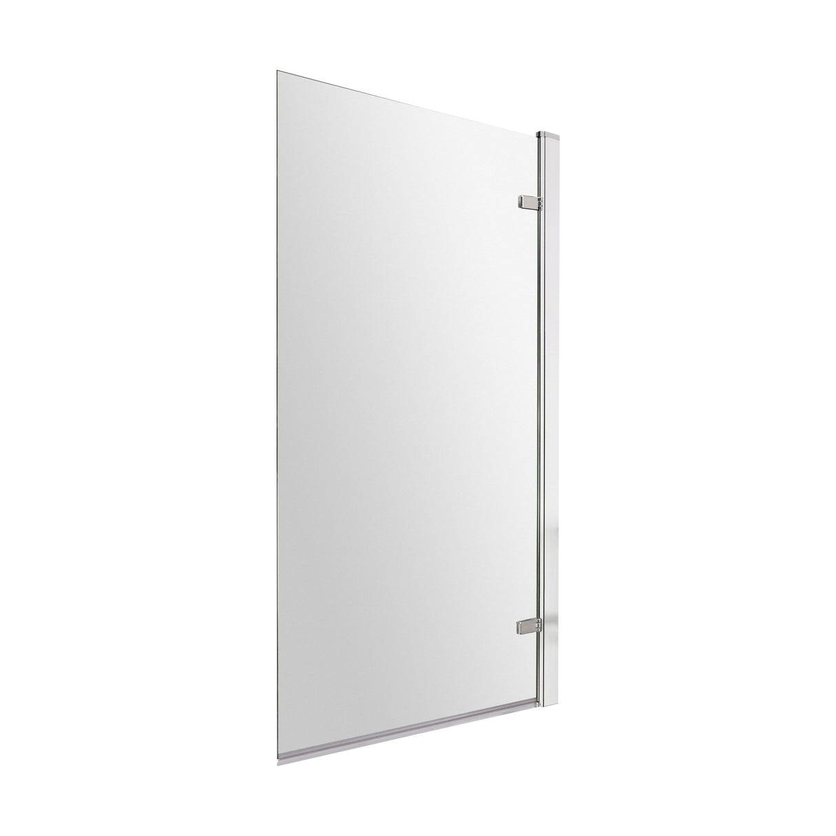 [BBSCSQ7] Contemporary 8mm Toughened Safety Glass Reversible Hinged Straight Shower Bath Screen - Choice of Colour - Cutout
