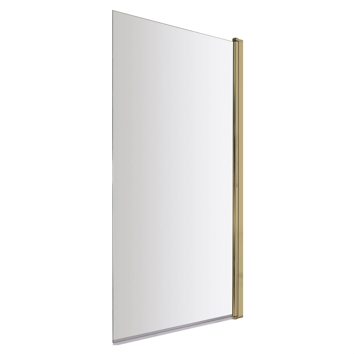 [BBSCSQ8] Contemporary Square 6mm Hinged Bath Screen, 1430 x 790mm, Choice of Finish - Cutout
