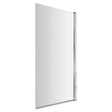 [BBSCSQ] Contemporary Square 6mm Hinged Bath Screen, 1430 x 790mm, Choice of Finish - Cutout