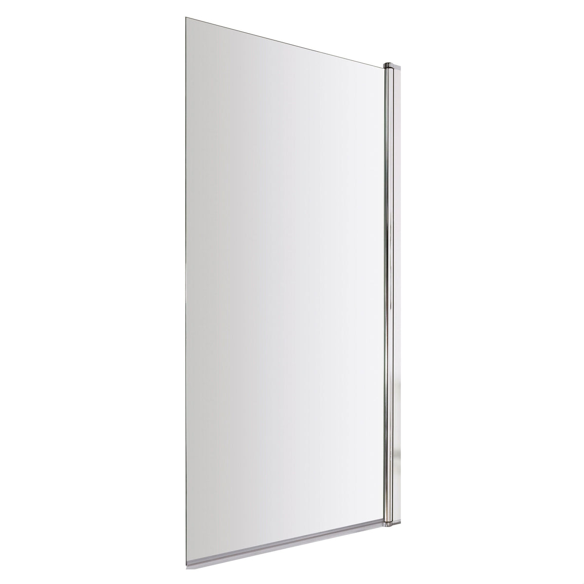 [BBSCSQ] Contemporary Square 6mm Hinged Bath Screen, 1430 x 790mm, Choice of Finish - Cutout