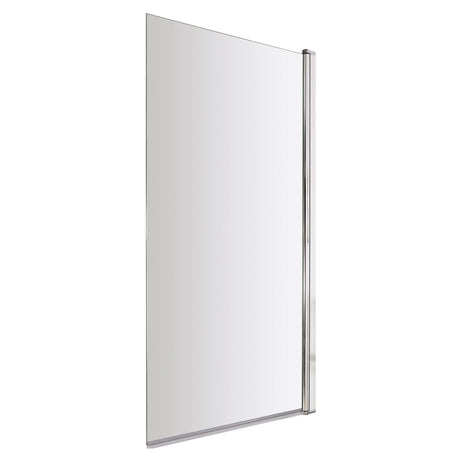 [BBSCSQ] Contemporary Square 6mm Hinged Bath Screen, 1430 x 790mm, Choice of Finish - Cutout