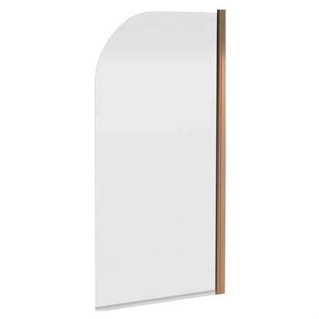 [BBSCSS115] Contemporary 6mm Toughened Safety Glass Round Bath Screen - 1430 x 790mm - Cutout