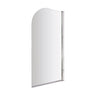 [BBSCSS1] Contemporary 6mm Toughened Safety Glass Round Bath Screen - 1430 x 790mm - Cutout