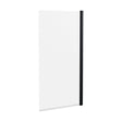 [BBSCSS6BP] Balterley Traditional 6mm Toughened Safety Glass Straight Reversible Bath Screen - Black - Cutout