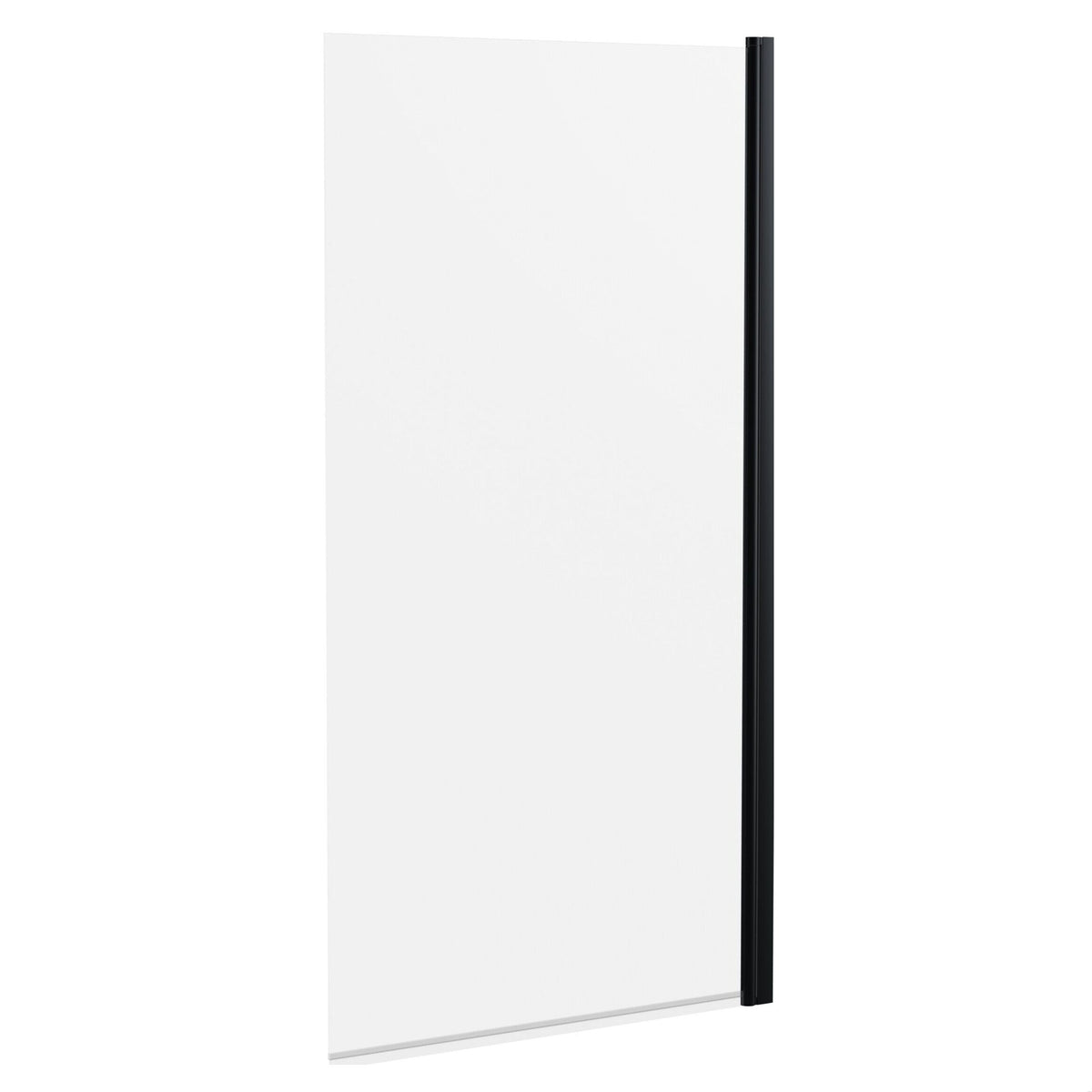 [BBSCSS6BP] Contemporary Square 6mm Hinged Bath Screen, 1430 x 790mm, Choice of Finish - Cutout