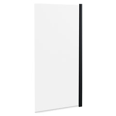[BBSCSS6BP] Contemporary Square 6mm Hinged Bath Screen, 1430 x 790mm, Choice of Finish - Cutout