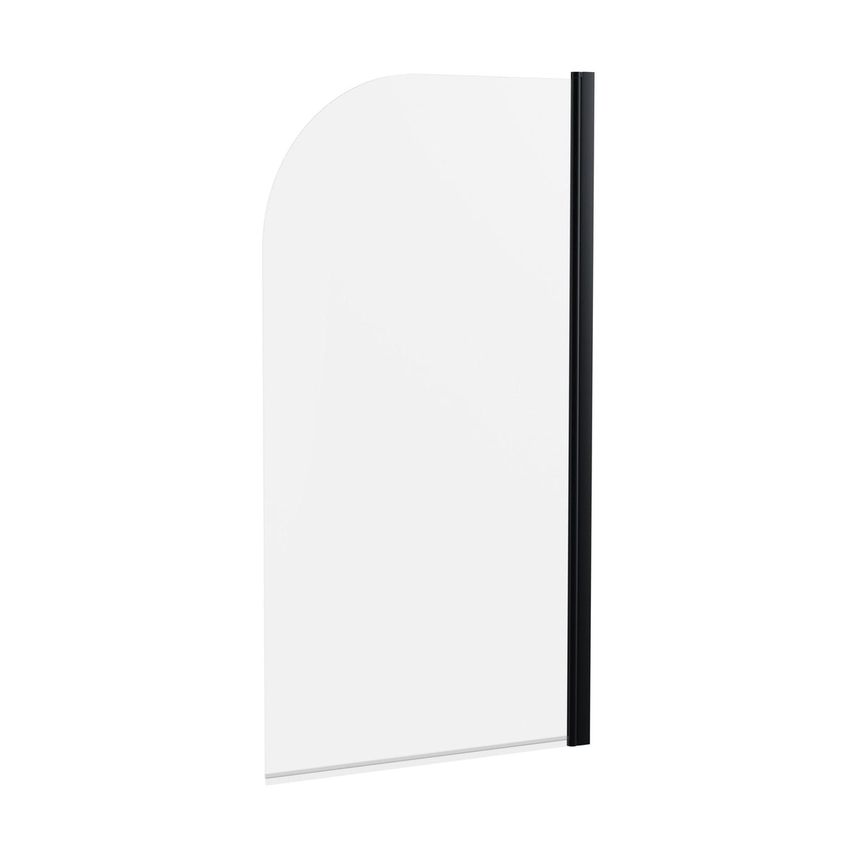 [BBSCSS7BP] Contemporary 6mm Toughened Safety Glass Round Bath Screen - 1430 x 790mm - Cutout