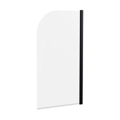 [BBSCSS7BP] Contemporary 6mm Toughened Safety Glass Round Bath Screen - 1430 x 790mm - Cutout