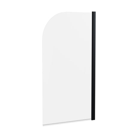 [BBSCSS7BP] Contemporary 6mm Toughened Safety Glass Round Bath Screen - 1430 x 790mm - Cutout