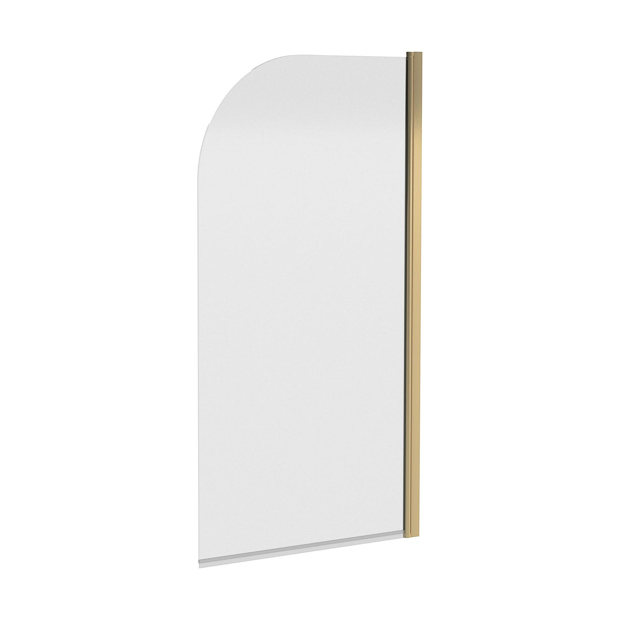 [BBSCSS8] Contemporary 6mm Toughened Safety Glass Round Bath Screen - 1430 x 790mm - Cutout