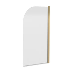 [BBSCSS8] Contemporary 6mm Toughened Safety Glass Round Bath Screen - 1430 x 790mm - Cutout
