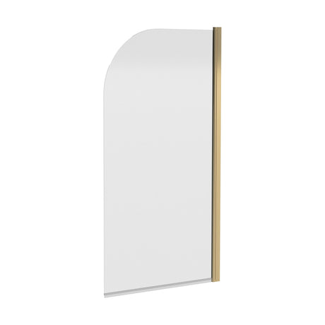 [BBSCSS8] Contemporary 6mm Toughened Safety Glass Round Bath Screen - 1430 x 790mm - Cutout