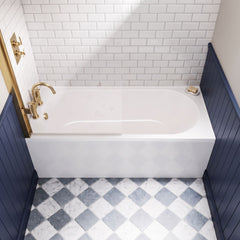 [BBSE308] Round Standard Bath 1675 x 700 - Lifestyle 1