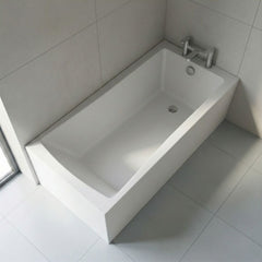 [BBSE404] Contemporary Square Single Ended Bath Tub & Leg Set - Multiple Sizes - Silo