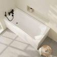 [BBSE405] Contemporary Square Single Ended Bath Tub & Leg Set - Multiple Sizes - Silo