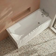 [BBSE407] Contemporary Square Single Ended Bath Tub & Leg Set - Multiple Sizes - Silo