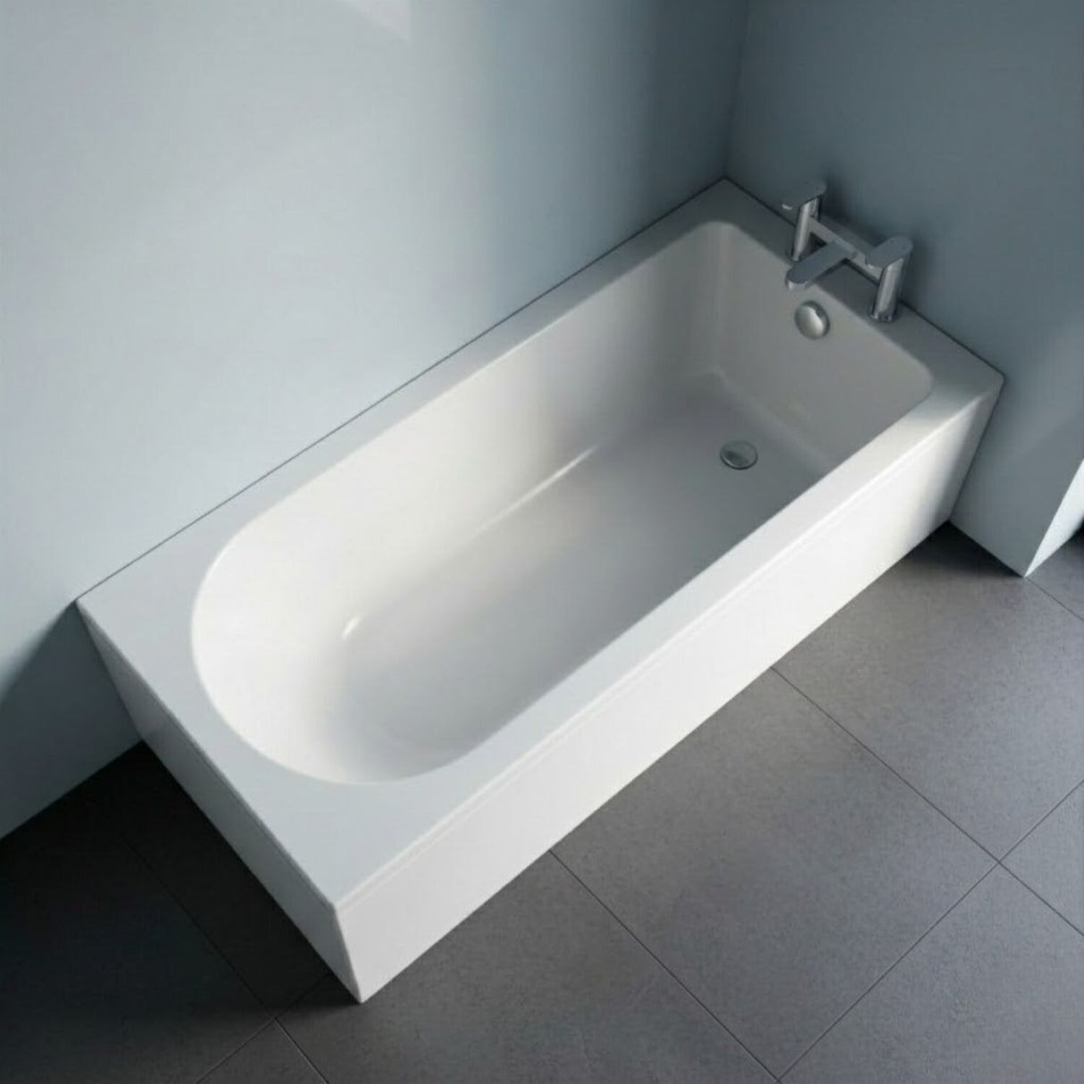 [BBSE607] Contemporary Round Single Ended Bath & Leg Set - Multiple Sizes Available - Silo