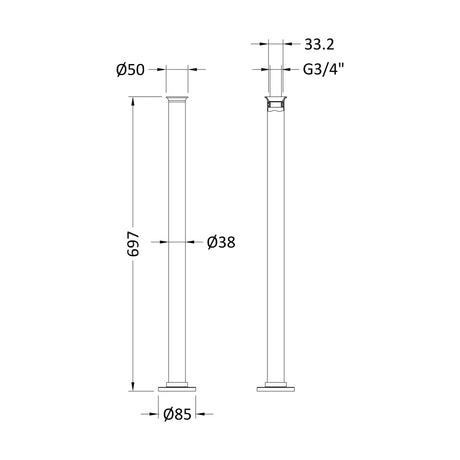 [BBSP311] Standpipes - Technical Drawing