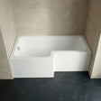[BBSS1585L] Contemporary Square Shower Bath - Choose Size and Orientation - Silo