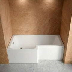 [BBSS1685L] Contemporary Square Shower Bath - Choose Size and Orientation - Silo