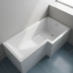 [BBSS1685R] Contemporary Square Shower Bath - Choose Size and Orientation - Silo