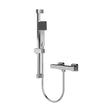 [BBV027K] Square Bar Valve and Slide Rail Shower Kit - Chrome - Balterley - Cutout