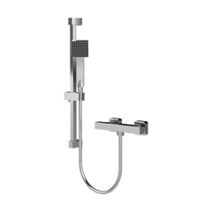 [BBV027K] Square Bar Valve and Slide Rail Shower Kit - Chrome - Balterley - Cutout